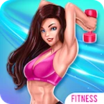 fitness workout android application logo